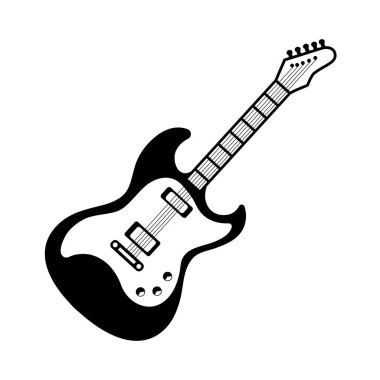 Heavy metal enstrüman gitar izole tasarımı