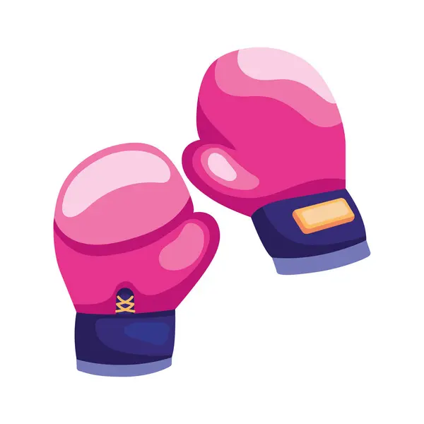 Gym Equipment Boxing Gloves Isolated Design Ilustração De Bancos De Imagens