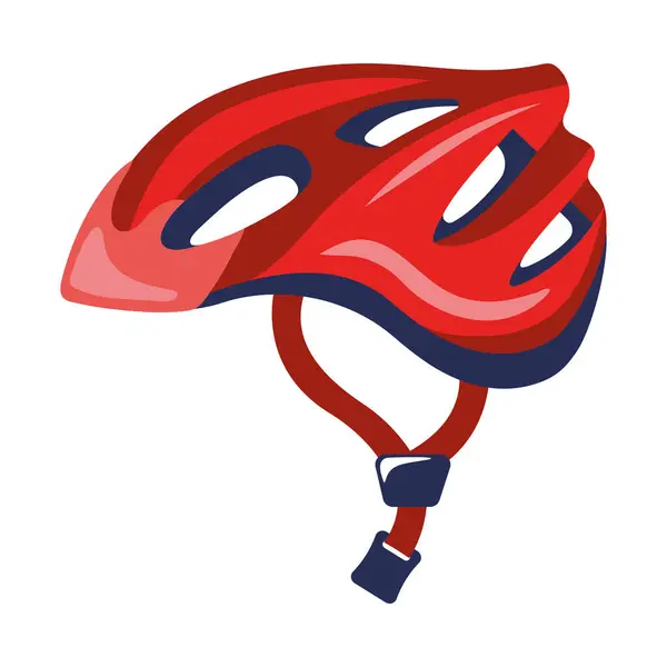 Bicycle Equipment Helmet Isolated Design Royaltyfria illustrationer