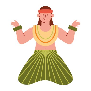 Gawai dayak malezya izole tasarım