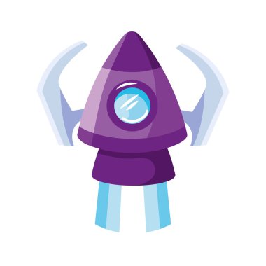 UFO taşıma karikatürü izole edilmiş tasarım