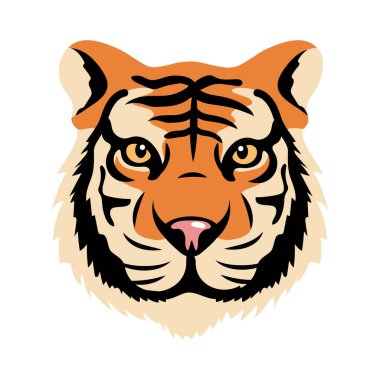 Kaplan canavar çizgi filmi izole tasarım