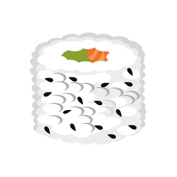 Sushi Comida Japonesa Diseño Aislado Ilustraciones de stock libres de derechos