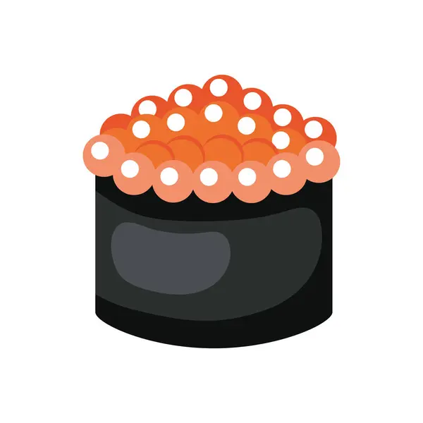 Sushi Japanese Food Isolated Design Stock Illustration
