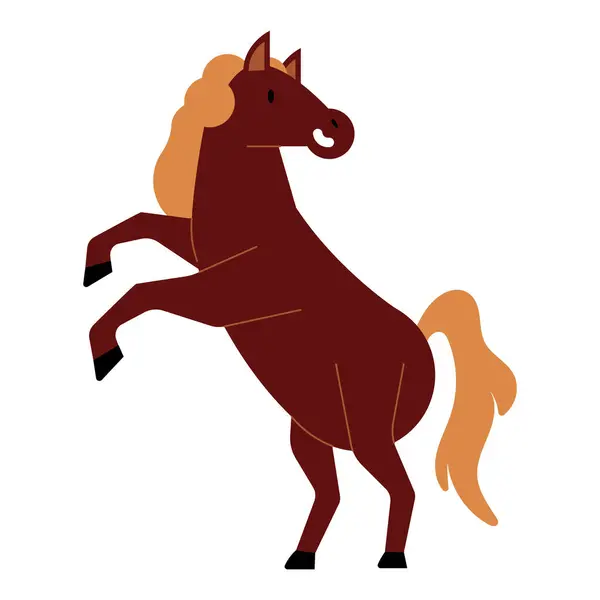 Rysunek Zwierząt Konia Odizolowany Projekt Ilustracje Stockowe bez tantiem