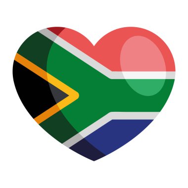 Güney Afrika bayrağı kalp bağımsızlığı