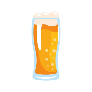 Bira bardağı izole edilmiş.