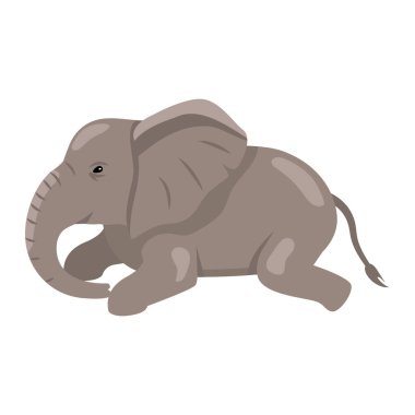 Yavru fil dinlenen hayvan çizgi filmi