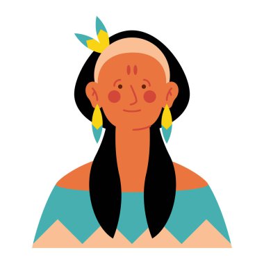 Yerli Amerikalı kadın portresi