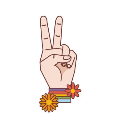 Zafer ya da barış için el işareti.