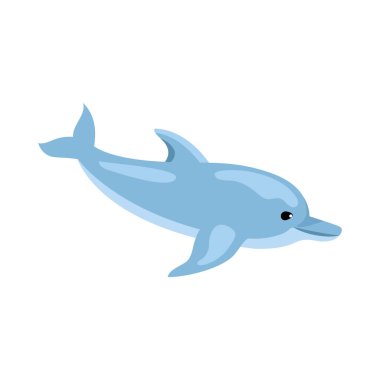 Mavi yunus gülümsüyor.