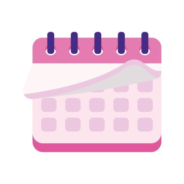 aile haftalık takvimi izole edilmiş simgesi