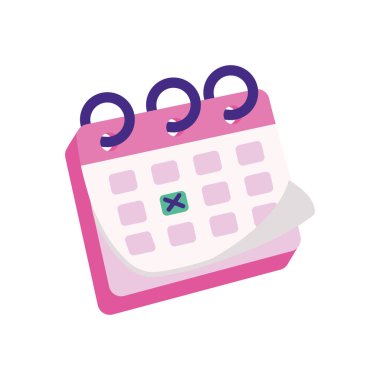 Aile planlayıcısı izole edilmiş tarihi işaretle