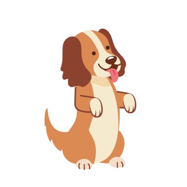 Tatlı dilli yalnız bir köpek.