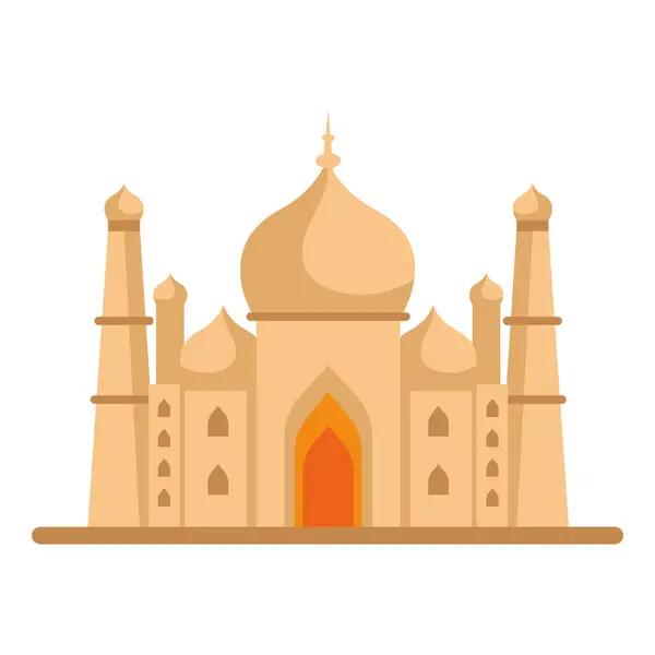 stock vector taj mahal is a palace in india isolated