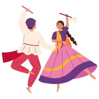 Hint dansçılar Navratri festivalini yalnız kutluyorlar