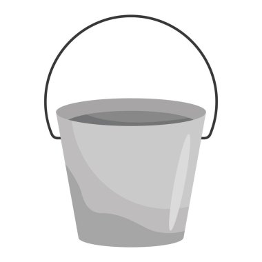 Kırsal demir metal kovası izole edildi