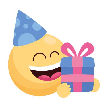 hediye kutusu izole edilmiş doğum günü emojisi