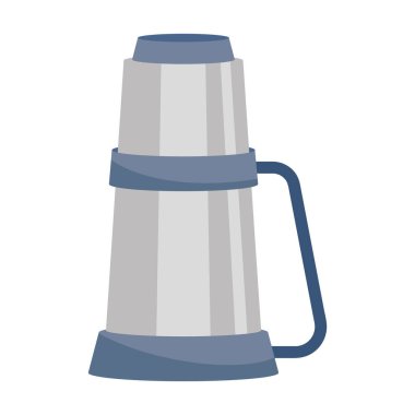 Sıcak termos şişesi izole edilmiş simge