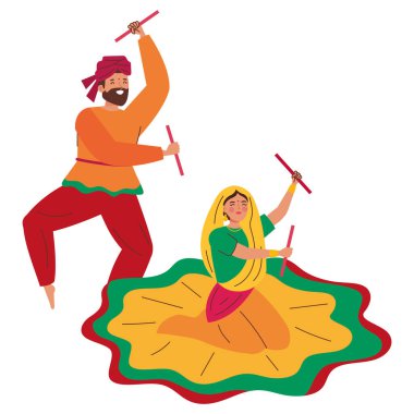 Geleneksel Navratri Festivali 'nde dansçılar izole edildi