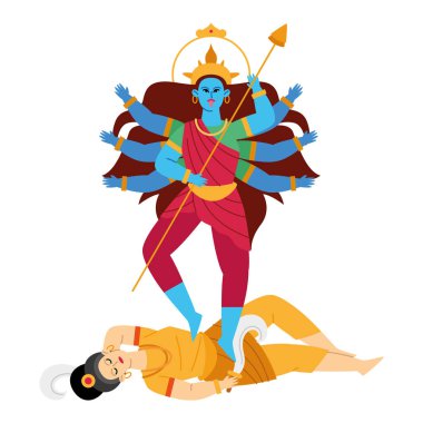 Tanrıça Kali Maa Kutsal Anne izole edildi.