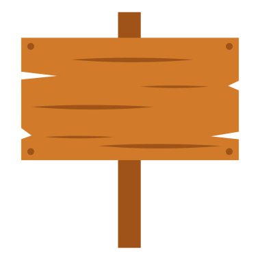 Tahta tabela boş izole tasarım