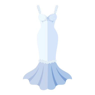 Gelinin zarif beyaz elbisesi münzevi