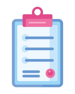 Belge kağıdı izole edilmiş pano