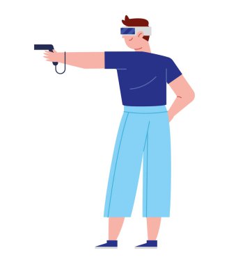 Kulaklıklı vr oyun oynatıcı izole edildi