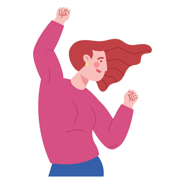 girl power equality rights isolated