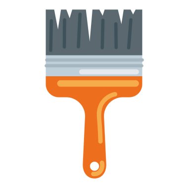 boya fırçası yapı aracı izole edilmiş simge