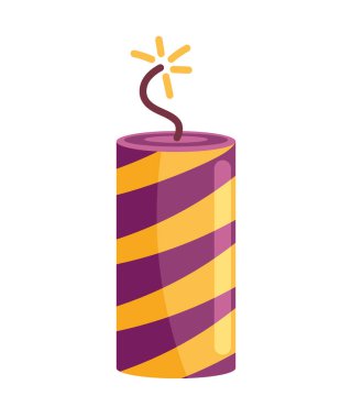 hafif mum dekorasyonu izole edilmiş simge