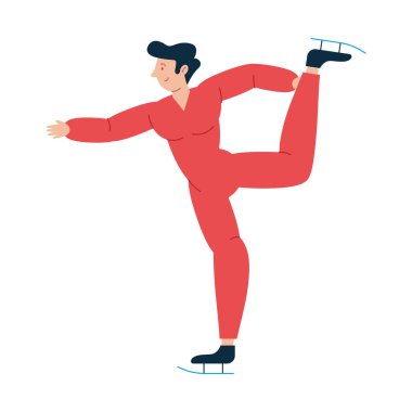 biathlon man skating championships isolated clipart