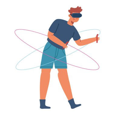 Meta oyun gözlüğü takıyor.