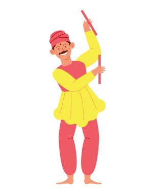 Hintli yetişkin dansçı.