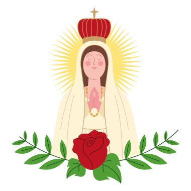 Yalnız çiçekli bir bakire.