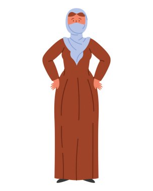 Başörtüsü olan bedevi kadın izole edildi.