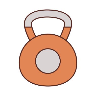 Kettlebell spor aletleri izole edilmiş ikon
