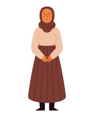 Geleneksel tesettürdeki Müslüman kadın izole edildi