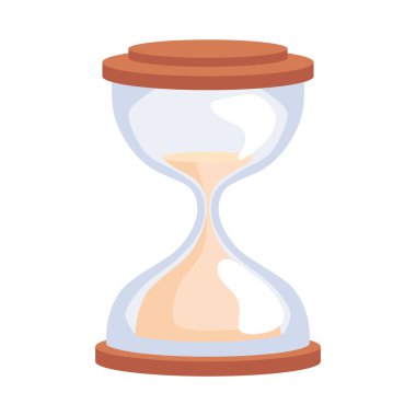 Kum saati simgesi izole edilmiş tasarım