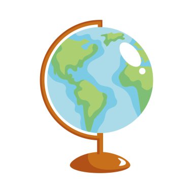 global okul eğitim simgesi izole edildi