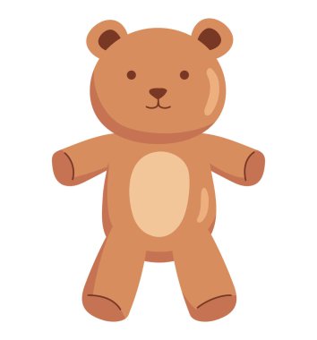 Oyuncak bebek oyuncağı izole edilmiş ikon