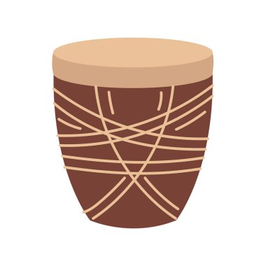 Arapça davul enstrümanı simgesi izole edildi