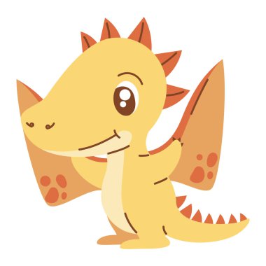 Kanat tasarımı izole edilmiş şirin dinozor duyarlılığı