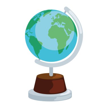 okul dünyası eğitim simgesi izole edildi