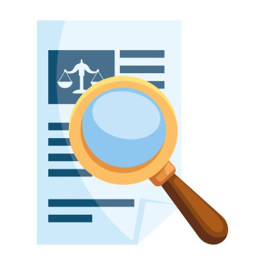magnifying glass icon isolated design