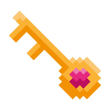 Video oyunu ögesi pixelatedkey izole edildi