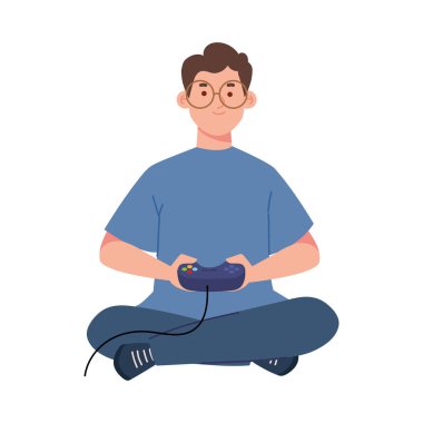 Video oyunu adamı yalnız oynuyor