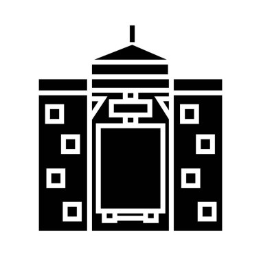 gaz kazanı elektronik sistem siluet simgesi