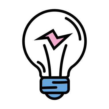 enerji ampulü izole edilmiş simge